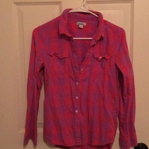 Old navy girls' plaid shirt